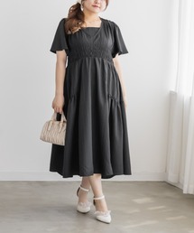 CLETTE（クレット）の「ウエストギャザーフレアワンピース（ワンピース）」