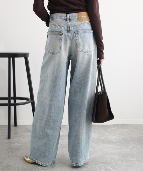 journal standard L'essage(ジャーナルスタンダードレサージュ)の「HAIKURE/ハイクル BETHANY SHORT LENGTH POLLOCK デニムパンツ(デニムパンツ・レディース・ブルー・23/25/24)」の5枚目の写真