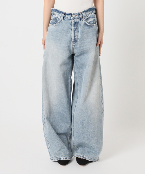journal standard L'essage(ジャーナルスタンダードレサージュ)の「HAIKURE/ハイクル BETHANY SHORT LENGTH POLLOCK デニムパンツ(デニムパンツ・レディース・ブルー・23/25/24)」の9枚目の写真