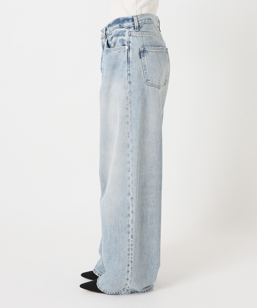 journal standard L'essage(ジャーナルスタンダードレサージュ)の「HAIKURE/ハイクル BETHANY SHORT LENGTH POLLOCK デニムパンツ(デニムパンツ・レディース・ブルー・23/25/24)」の10枚目の写真