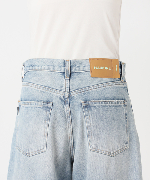 journal standard L'essage(ジャーナルスタンダードレサージュ)の「HAIKURE/ハイクル BETHANY SHORT LENGTH POLLOCK デニムパンツ(デニムパンツ・レディース・ブルー・23/25/24)」の14枚目の写真