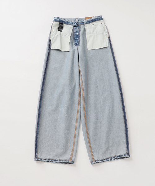 journal standard L'essage(ジャーナルスタンダードレサージュ)の「HAIKURE/ハイクル BETHANY SHORT LENGTH POLLOCK デニムパンツ(デニムパンツ・レディース・ブルー・23/25/24)」の20枚目の写真