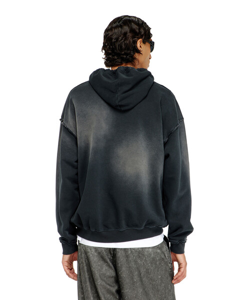 DIESEL(ディーゼル)の「メンズ プルオーバーパーカー S-POCK-HOOD(パーカー・メンズ・ブラック・SMALL/X-LARGE/X-SMALL/LARGE/MEDIUM)」の2枚目の写真