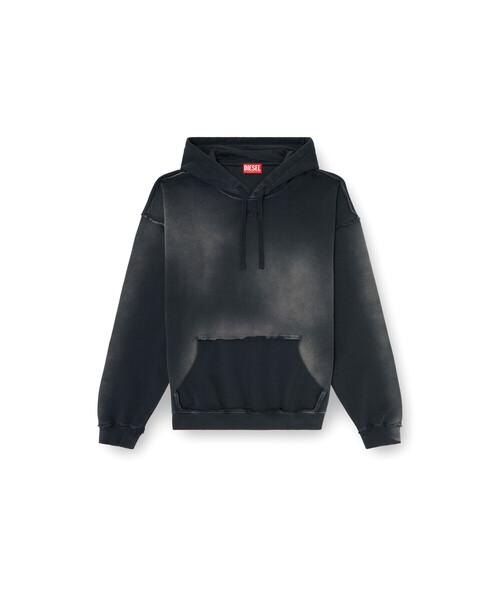 DIESEL(ディーゼル)の「メンズ プルオーバーパーカー S-POCK-HOOD(パーカー・メンズ・ブラック・SMALL/X-LARGE/X-SMALL/LARGE/MEDIUM)」の4枚目の写真