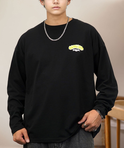 Ammie(アミー)の「ワイド 刺繍 ワンポイント 長袖Tシャツ(Tシャツ/カットソー・メンズ・ホワイト系その他2/ホワイト系その他3/ホワイト系その他4/ホワイト系その他5/ホワイト系その他6/ブラック系その他2/ブラック系その他3/ブラック系その他4/ブラック系その他5/ブラック系その他6/ホワイト系1/ホワイト系2/ホワイト系3/ホワイト系4/ホワイト系5/ホワイト系6/ホワイト系7/ブラック系/ブラック系1/ブラック系2/ブラック系3/ブラック系4/ブラック系5/ブラック系6/ブラック系7・M/L)」の17枚目の写真