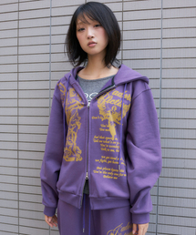 L27 BAROQUE HOODIE ZIP-UP(PURPLE)