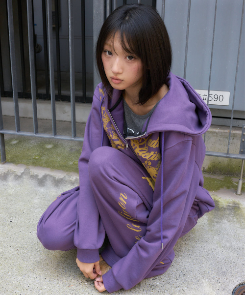 LARTIGENT（ラーティゼン）の「L27 BAROQUE HOODIE ZIP-UP(PURPLE)（パーカー・レディース・その他・FREE）」の3枚目の写真
