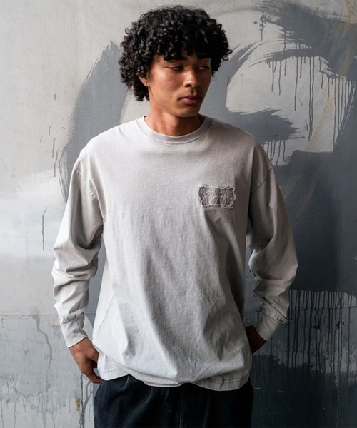 DC（ディーシー）の「DC/ディーシー 長袖Ｔシャツ ロンT DLT264048（Tシャツ/カットソー・メンズ・ブラック×ホワイト/シルバーグレー/スミクロ・XL/L/M）」の9枚目の写真