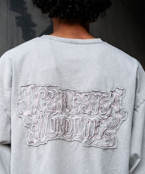 DC（ディーシー）の「DC/ディーシー 長袖Ｔシャツ ロンT DLT264048（Tシャツ/カットソー・メンズ・ブラック×ホワイト/シルバーグレー/スミクロ・XL/L/M）」の4枚目の写真