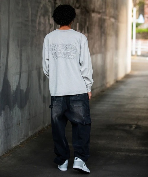 DC（ディーシー）の「DC/ディーシー 長袖Ｔシャツ ロンT DLT264048（Tシャツ/カットソー・メンズ・ブラック×ホワイト/シルバーグレー/スミクロ・XL/L/M）」の11枚目の写真