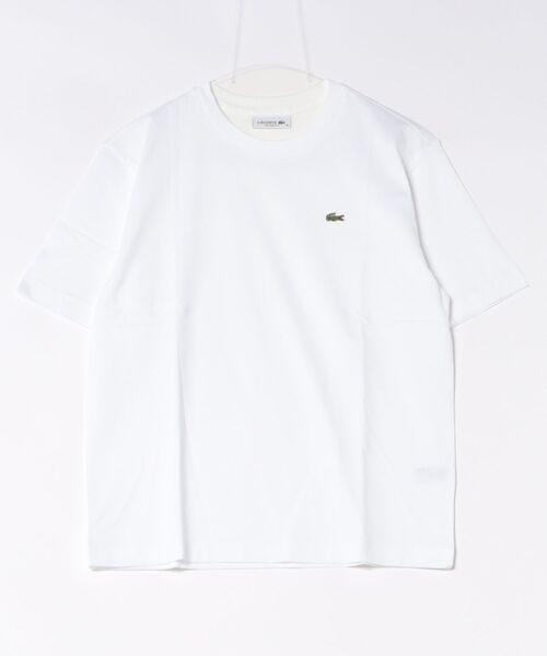 LACOSTE(ラコステ)の「《LACOSTE》ワンポイントソフトタッチTシャツ(Tシャツ/カットソー・レディース・ブラック/ホワイト/ネイビー・40/38/36/34)」の1枚目の写真