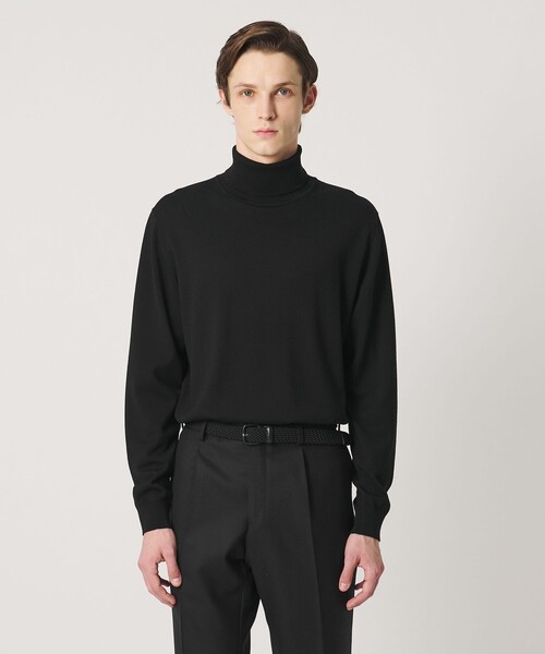 UNITED ARROWS（ユナイテッドアローズ）の「ハイゲージ タートルネック ニット（ニット/セーター・メンズ・ターコイズブルー系/ライトグレー/ブラック・M/S/L/XL）」の5枚目の写真