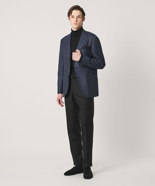 UNITED ARROWS（ユナイテッドアローズ）の「ハイゲージ タートルネック ニット（ニット/セーター・メンズ・ターコイズブルー系/ライトグレー/ブラック・M/S/L/XL）」の6枚目の写真