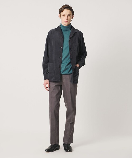 UNITED ARROWS（ユナイテッドアローズ）の「ハイゲージ タートルネック ニット（ニット/セーター・メンズ・ターコイズブルー系/ライトグレー/ブラック・M/S/L/XL）」の8枚目の写真