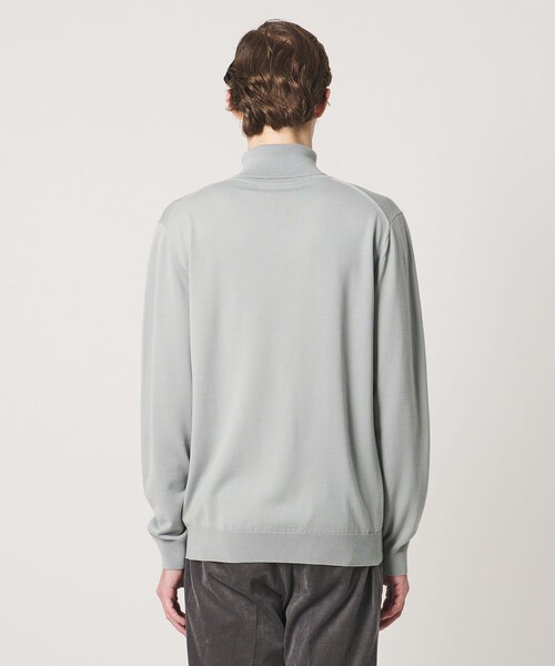 UNITED ARROWS（ユナイテッドアローズ）の「ハイゲージ タートルネック ニット（ニット/セーター・メンズ・ターコイズブルー系/ライトグレー/ブラック・M/S/L/XL）」の11枚目の写真