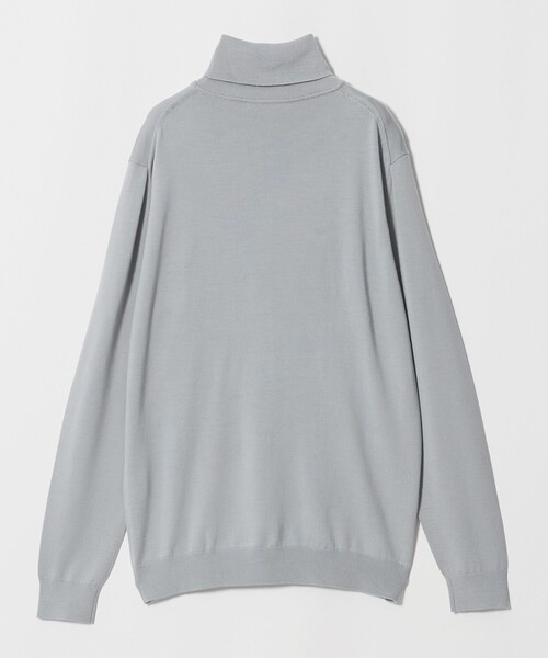 UNITED ARROWS（ユナイテッドアローズ）の「ハイゲージ タートルネック ニット（ニット/セーター・メンズ・ターコイズブルー系/ライトグレー/ブラック・M/S/L/XL）」の13枚目の写真