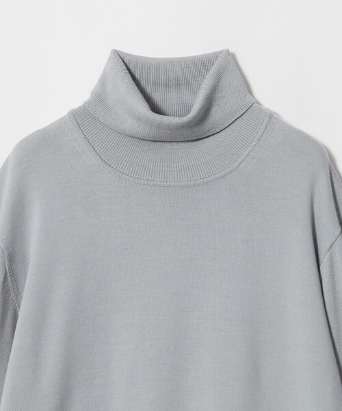UNITED ARROWS（ユナイテッドアローズ）の「ハイゲージ タートルネック ニット（ニット/セーター・メンズ・ターコイズブルー系/ライトグレー/ブラック・M/S/L/XL）」の14枚目の写真