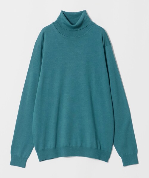 UNITED ARROWS（ユナイテッドアローズ）の「ハイゲージ タートルネック ニット（ニット/セーター・メンズ・ターコイズブルー系/ライトグレー/ブラック・M/S/L/XL）」の20枚目の写真