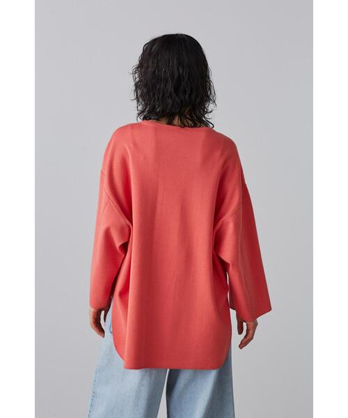 YLEVE(イレーヴ)の「YLEVE / COTTON RIB PULLOVER BIG(Tシャツ/カットソー・レディース・ピンク・1)」の5枚目の写真