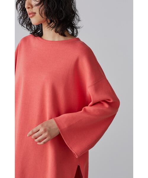 YLEVE(イレーヴ)の「YLEVE / COTTON RIB PULLOVER BIG(Tシャツ/カットソー・レディース・ピンク・1)」の6枚目の写真