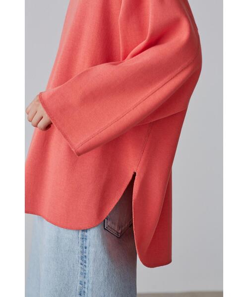 YLEVE(イレーヴ)の「YLEVE / COTTON RIB PULLOVER BIG(Tシャツ/カットソー・レディース・ピンク・1)」の7枚目の写真