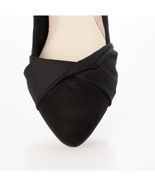 Pitti(ピッティ)の「ポインテッドトゥクロスドレープパンプス(パンプス・レディース・ブルーグレー/グレー系その他7/ブラック系その他6・22.5cm/23cm/23.5cm/24.5cm/25cm/24cm)」の8枚目の写真