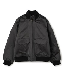 コットンシルクサテン タンカースブルゾン