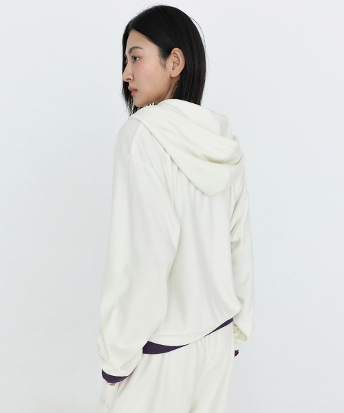 MONGDOL(モンドル)の「ソフトエッセンシャルフーディージップアップ アイボリー MDTS104IVORY(パーカー・レディース・その他・F)」の9枚目の写真