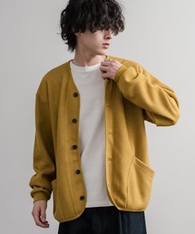 Audience(オーディエンス)の「Upscape Audience アップスケープオーディエンス 日本製ウールビックワッフルニットソーノーカラーアーミーカーディガン AUD7290(カーディガン/ボレロ)」