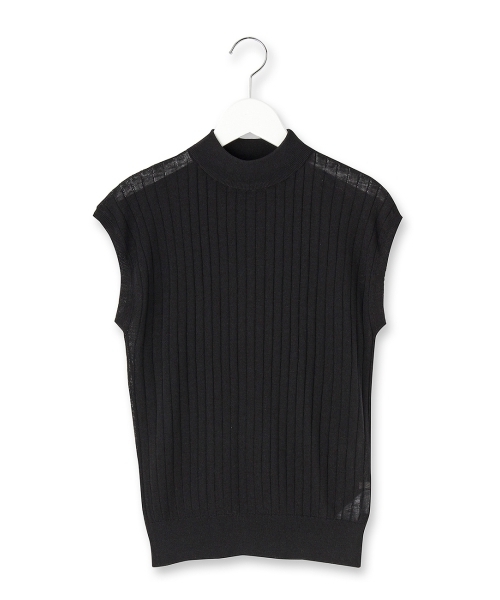 AG by aquagirl（エージーバイアクアガール）の「スマートアイスリネンノースリーブニット（ニット/セーター・レディース・ブラック/ブラウン系1/レッド/ブラウン/ホワイト/ブラック系1/グリーン・38）」の4枚目の写真