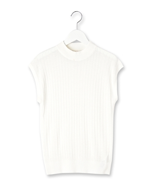 AG by aquagirl（エージーバイアクアガール）の「スマートアイスリネンノースリーブニット（ニット/セーター・レディース・ブラック/ブラウン系1/レッド/ブラウン/ホワイト/ブラック系1/グリーン・38）」の2枚目の写真