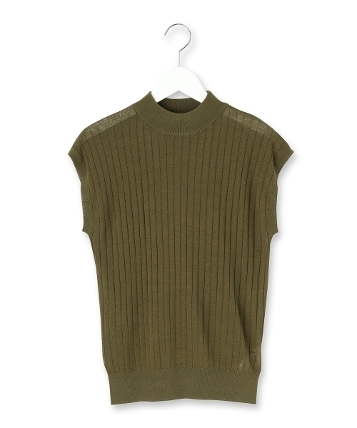 AG by aquagirl（エージーバイアクアガール）の「スマートアイスリネンノースリーブニット（ニット/セーター・レディース・ブラック/ブラウン系1/レッド/ブラウン/ホワイト/ブラック系1/グリーン・38）」の6枚目の写真