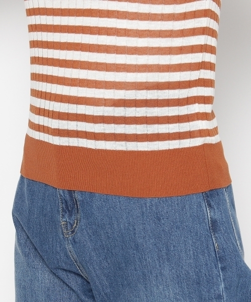 AG by aquagirl（エージーバイアクアガール）の「スマートアイスリネンノースリーブニット（ニット/セーター・レディース・ブラック/ブラウン系1/レッド/ブラウン/ホワイト/ブラック系1/グリーン・38）」の12枚目の写真