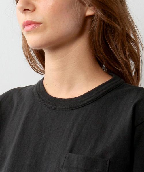 Champion（チャンピオン）の「【WEB限定】◎Champion 1ポケットTシャツ / チャンピオン（Tシャツ/カットソー・レディース・ホワイト/ブラック・SMALL/MEDIUM）」の9枚目の写真