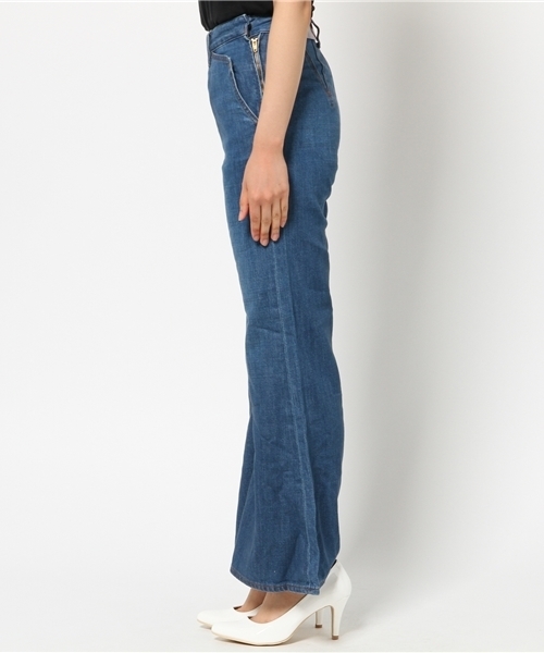 SLY（スライ）の「AMES JW FLARE PT-B（デニムパンツ・レディース・ブルー・1/0/2）」の3枚目の写真