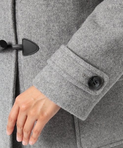 Heather（ヘザー）の「ファーフードロングダッフルコート 723956