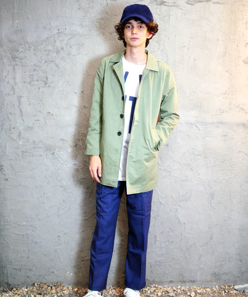 Revo.(レボ)の「Revo. SELECT ITEM / コットン ステンカラーコート(ステンカラーコート・メンズ・ワイン/ネイビー/カーキ・X-LARGE/LARGE/MEDIUM)」の13枚目の写真