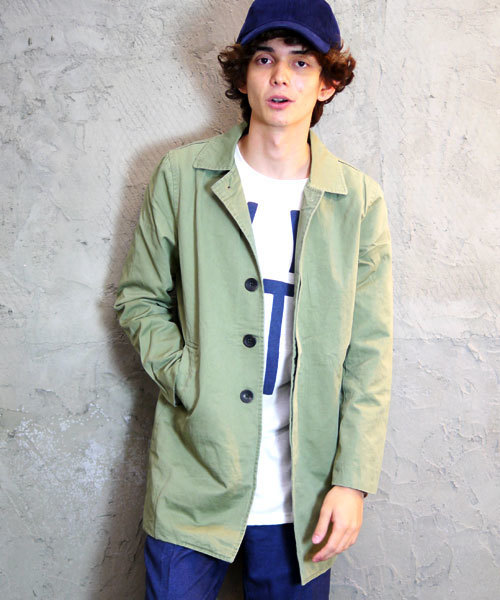 Revo.(レボ)の「Revo. SELECT ITEM / コットン ステンカラーコート(ステンカラーコート・メンズ・ワイン/ネイビー/カーキ・X-LARGE/LARGE/MEDIUM)」の7枚目の写真