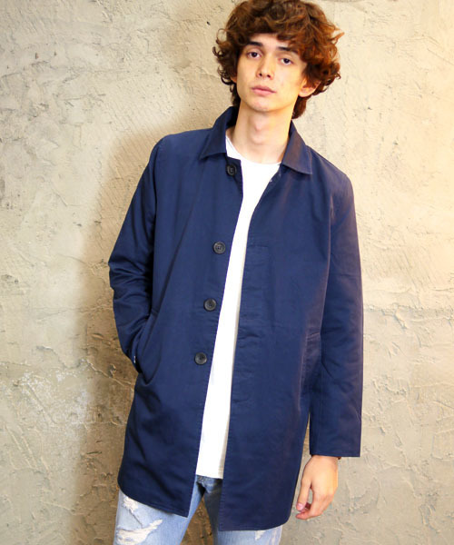 Revo.(レボ)の「Revo. SELECT ITEM / コットン ステンカラーコート(ステンカラーコート・メンズ・ワイン/ネイビー/カーキ・X-LARGE/LARGE/MEDIUM)」の5枚目の写真