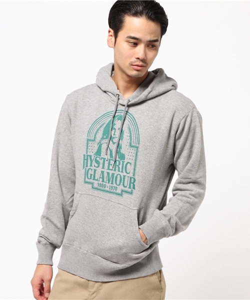 HYSTERIC GLAMOUR（ヒステリックグラマー）の「ALL THE WAY pt PK（パーカー・メンズ・ピンク/ブルー/トップグレー・SMALL/MEDIUM/LARGE）」の2枚目の写真