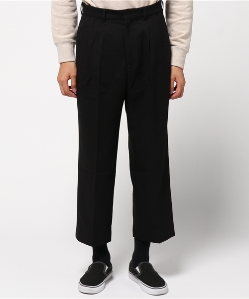 Luv maison（ラブメゾン）の「TRワイドスラックスパンツ（スラックス・メンズ・ブラック/グレー・L/M）」の5枚目の写真