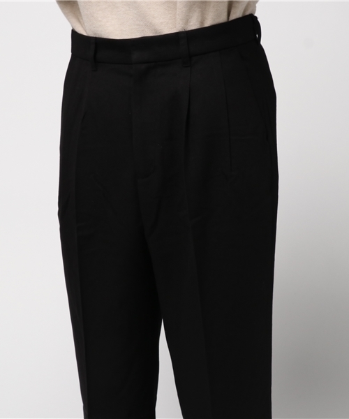 Luv maison（ラブメゾン）の「TRワイドスラックスパンツ（スラックス・メンズ・ブラック/グレー・L/M）」の6枚目の写真