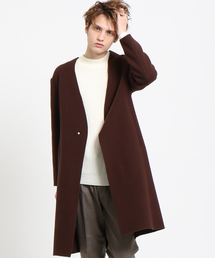 ABAHOUSE | メルトンノーカラーコート(チェスターコート)