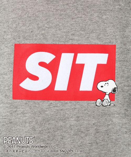 GLOBAL WORK（グローバルワーク）の「PEANUTSスウェットWomen/740883（Tシャツ/カットソー・レディース・ネイビー/グレー・LARGE/MEDIUM）」の9枚目の写真