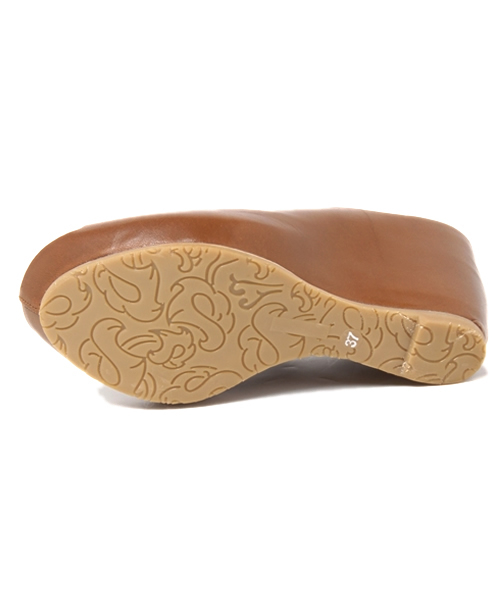 ROSE BUD（ローズバッド）の「586-3347 LEATHER CENT SEAM OPEN TOE SANDALS （サンダル・レディース・ブラック/ライトブラウン/グリーン系その他・35/36/37/38/39）」の5枚目の写真