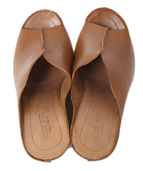ROSE BUD（ローズバッド）の「586-3347 LEATHER CENT SEAM OPEN TOE SANDALS （サンダル・レディース・ブラック/ライトブラウン/グリーン系その他・35/36/37/38/39）」の10枚目の写真