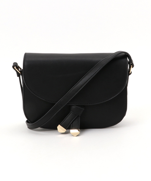 PLAIN CLOTHING（プレーンクロージング）の「Fレザーラウンドショルダーバッグ【PLAIN CLOTHING】（ショルダーバッグ・レディース・ベージュ/ブラック/アイボリー/ライトブルー・FREE）」の18枚目の写真