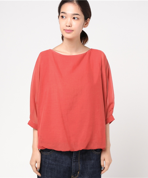 un dix cors（アンディコール）の「【追加3弾】バルーンスリーブブラウス（シャツ/ブラウス・レディース・レッド・ﾌﾘ-）」の2枚目の写真