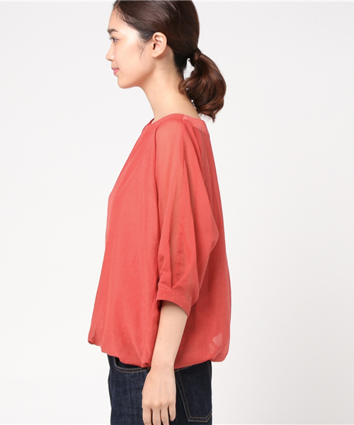 un dix cors（アンディコール）の「【追加3弾】バルーンスリーブブラウス（シャツ/ブラウス・レディース・レッド・ﾌﾘ-）」の3枚目の写真