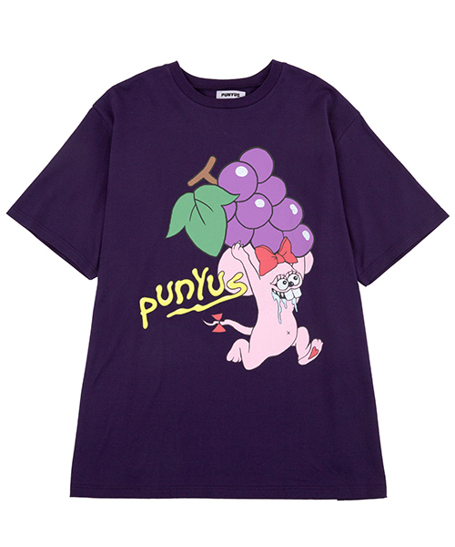 PUNYUS(プニュズ)の「いただきマウスTシャツ(Tシャツ/カットソー・レディース・杢グレー/ホワイト/ブラック/パープル・2/1/3/4)」の10枚目の写真